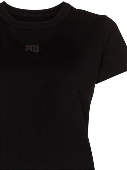 logo-print short-sleeve T-shirt Alexander Wang | 4CC3221358001